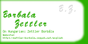 borbala zettler business card